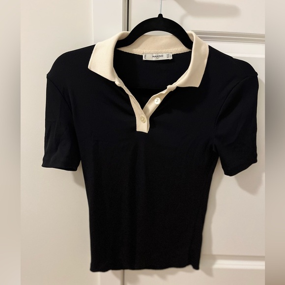 Mango Contrasted Collar Shirt - Picture 2 of 2